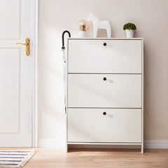 Ultra-Slim Entryway Flip Shoe Cabinet