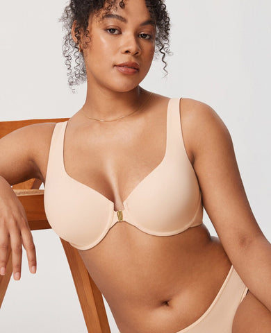 Ultra-Thin Confishape Front Closure Full Coverage Underwire Bra