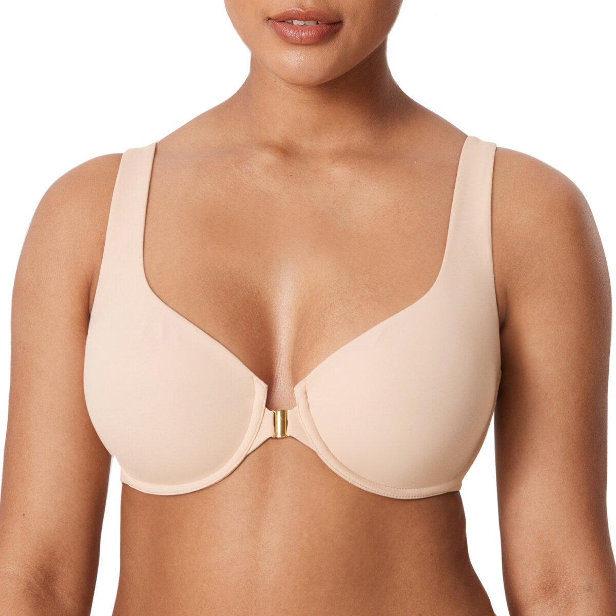 Ultra - Thin Confishape Front Closure Full Coverage Underwire Bra