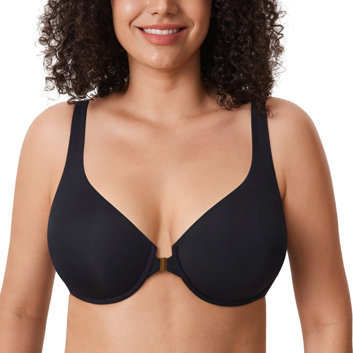 Ultra - Thin Confishape Front Closure Full Coverage Underwire Bra