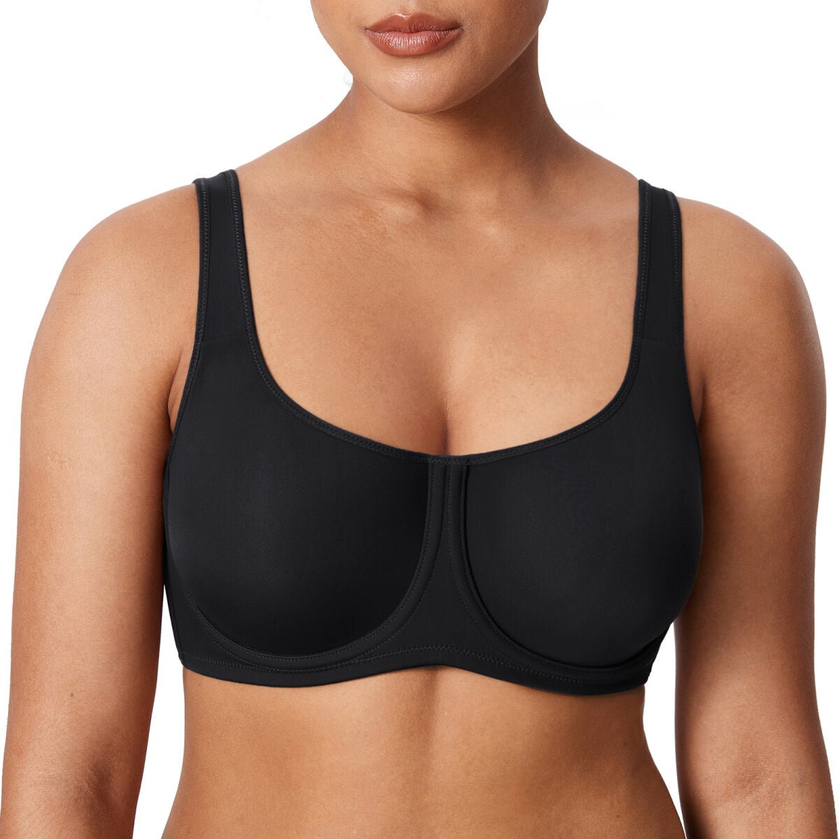 Ultra - Thin Confishape Full Coverage Plus Size Underwire Bra