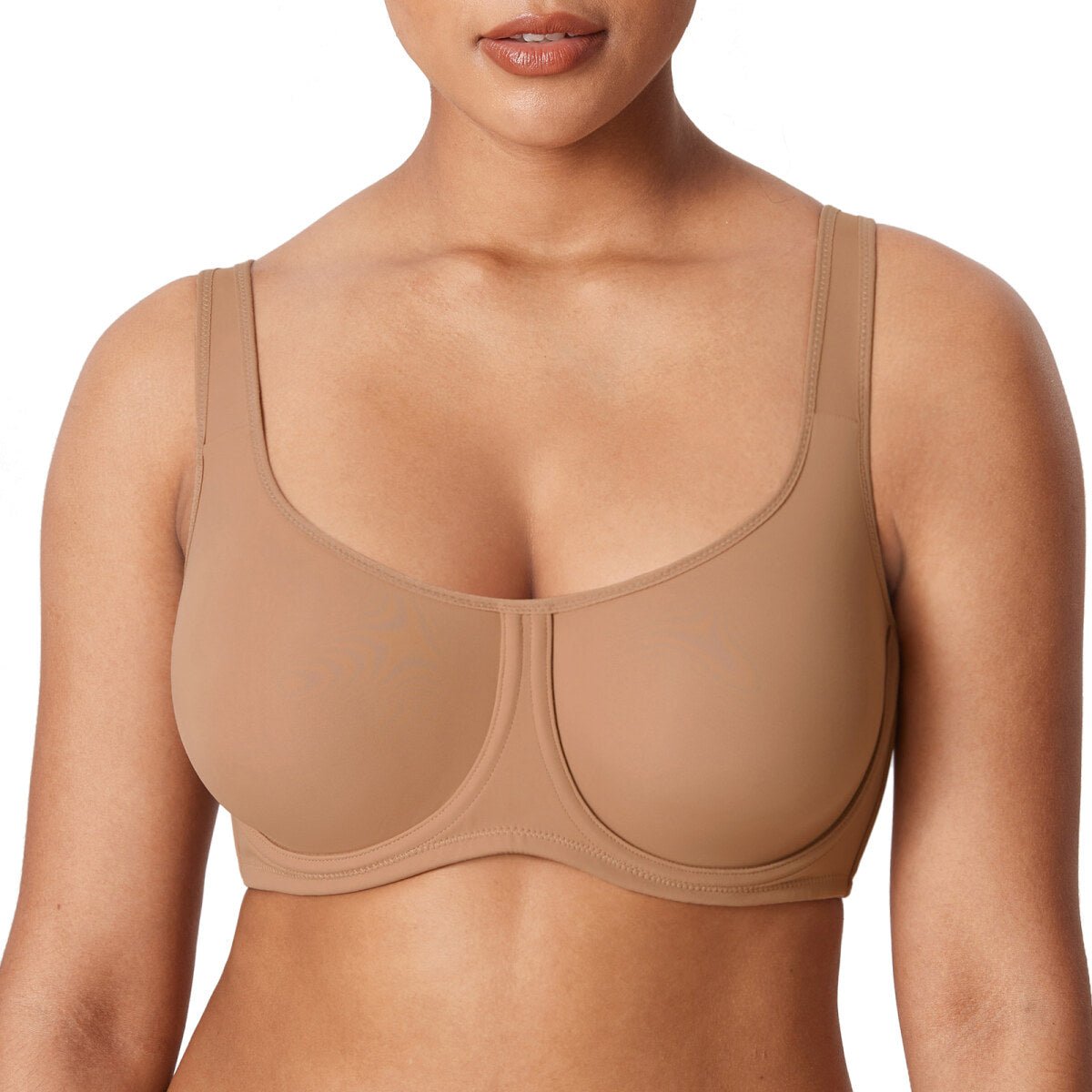 Ultra - Thin Confishape Full Coverage Plus Size Underwire Bra