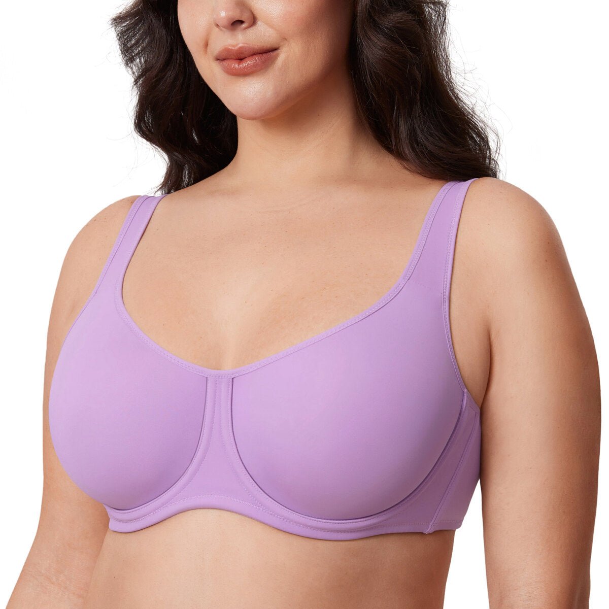 Ultra - Thin Confishape Full Coverage Plus Size Underwire Bra