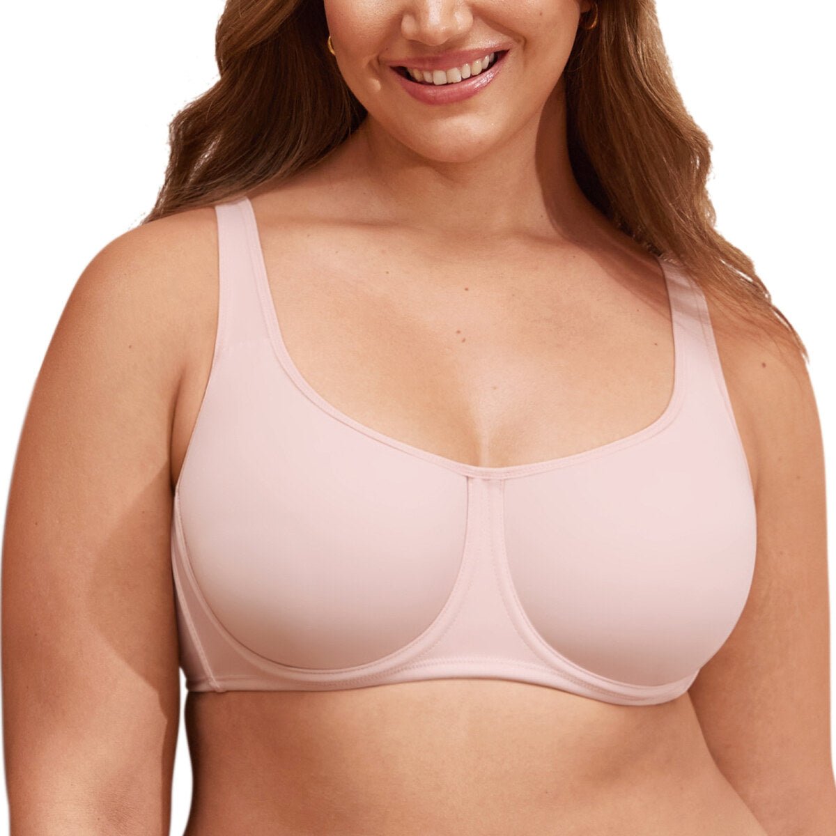 Ultra - Thin Confishape Full Coverage Plus Size Underwire Bra