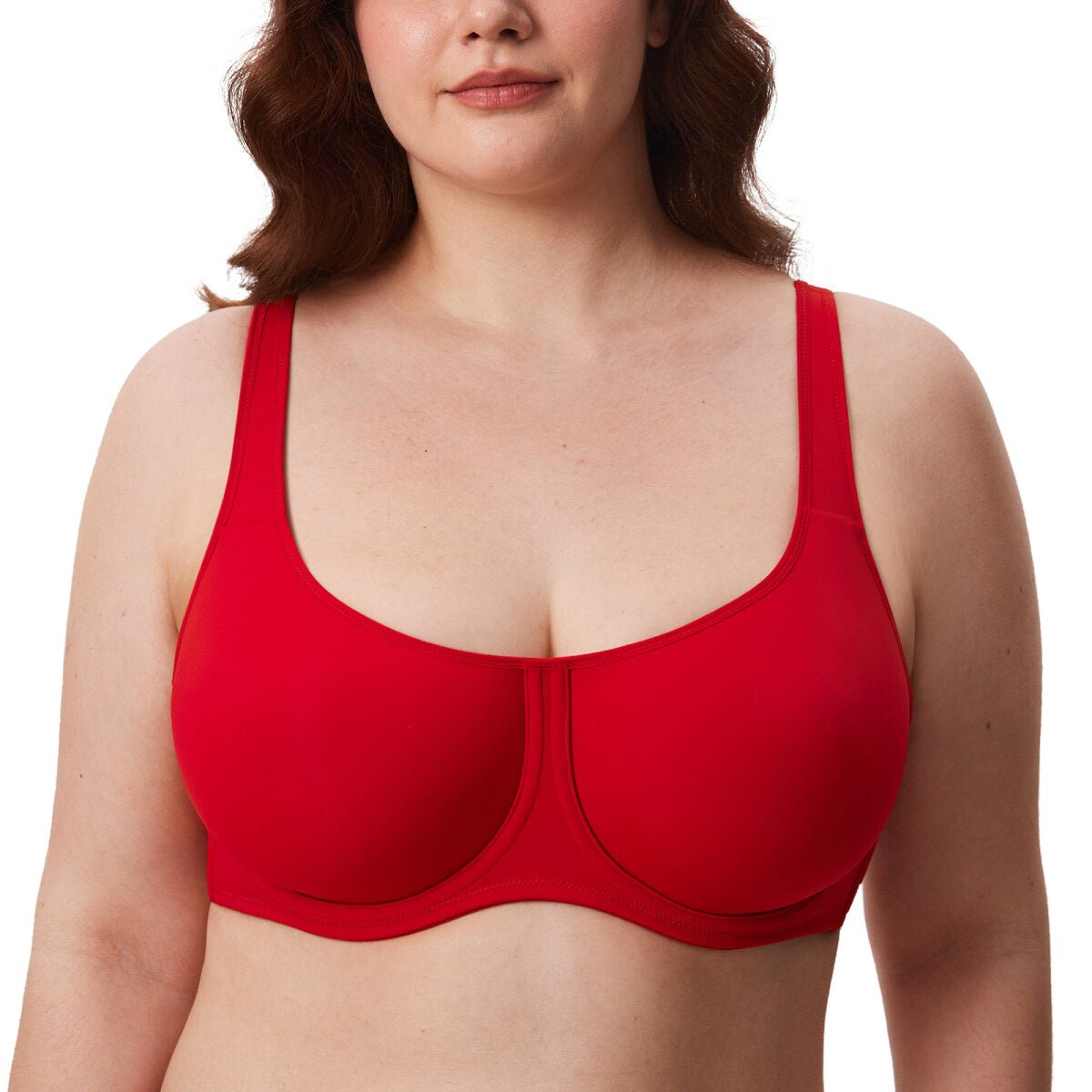 Ultra - Thin Confishape Full Coverage Plus Size Underwire Bra