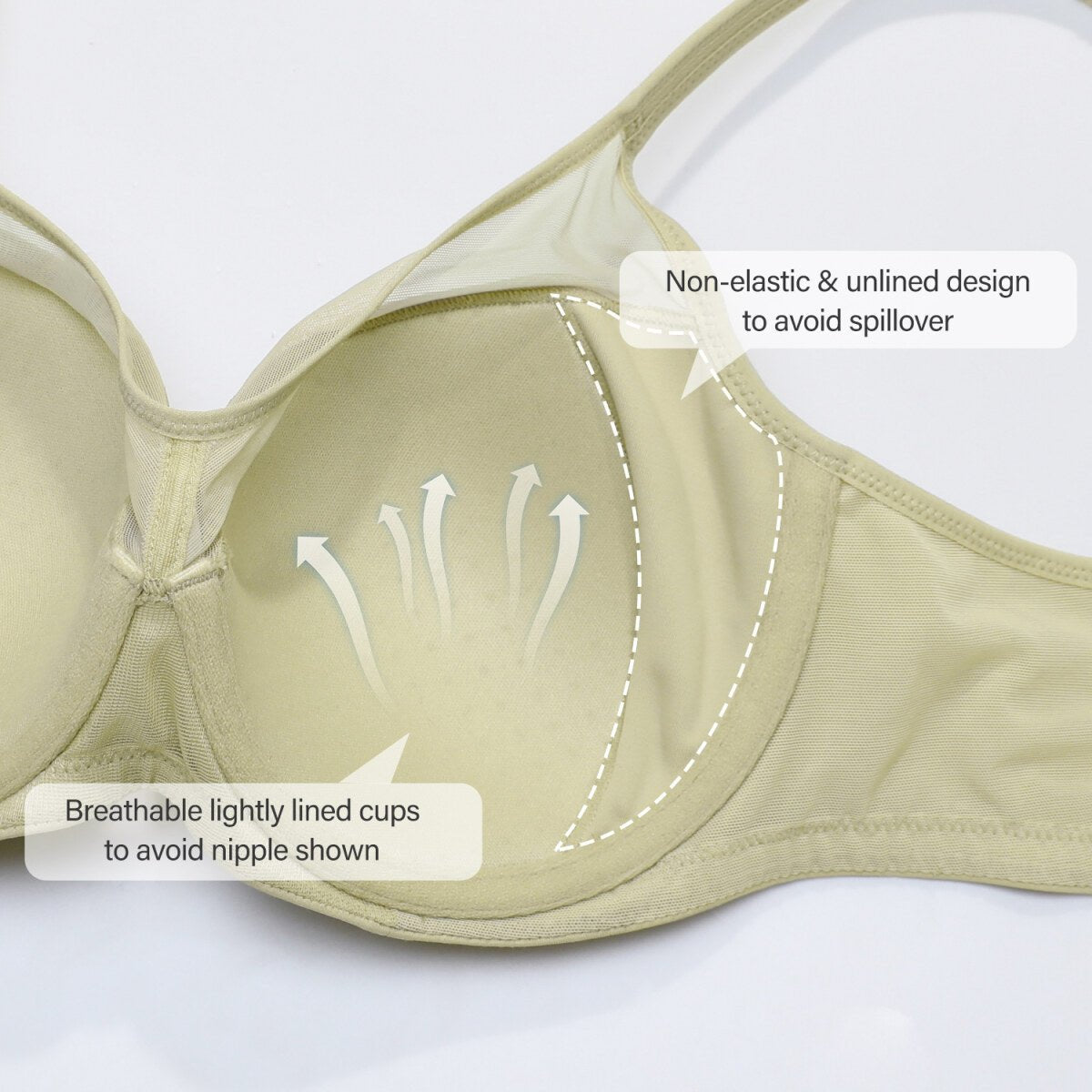 Ultra - Thin Full Coverage Underwire T-Shirt Bra