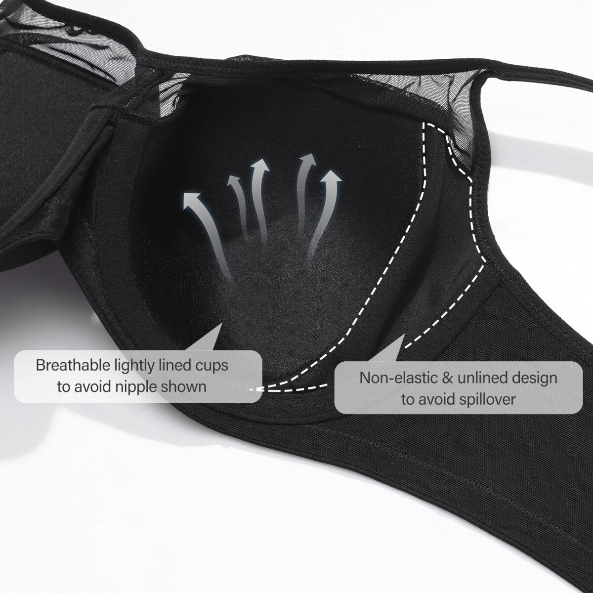 Ultra - Thin Full Coverage Underwire T-Shirt Bra