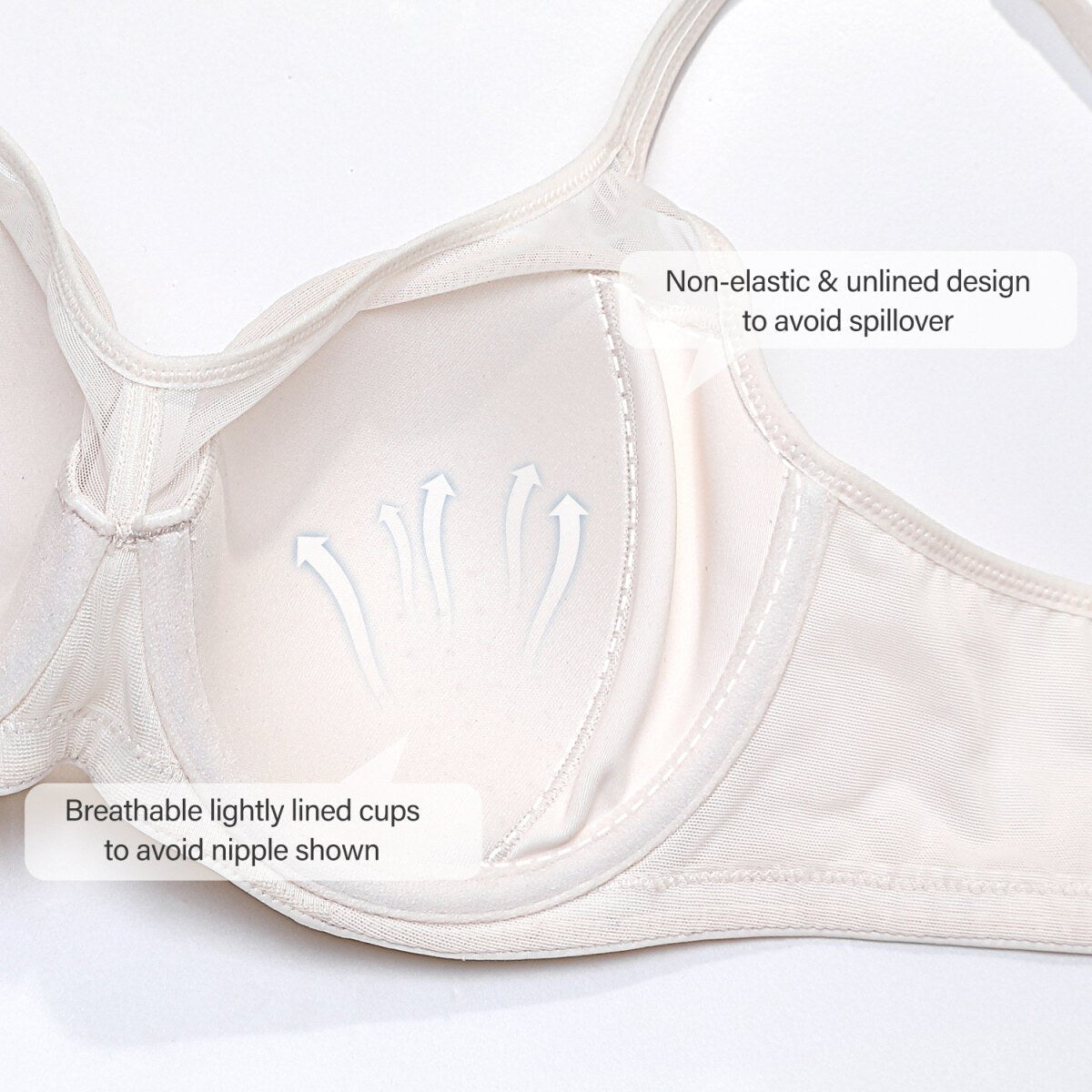 Ultra - Thin Full Coverage Underwire T-Shirt Bra