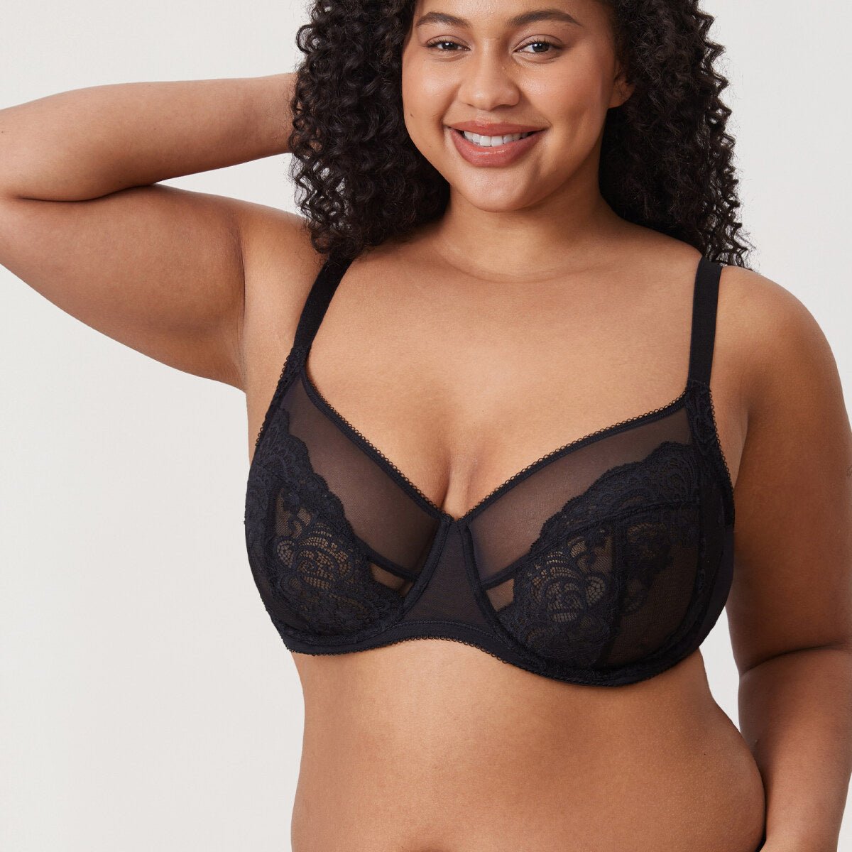 Ultra - Thin Lace Full Coverage Underwire Bra