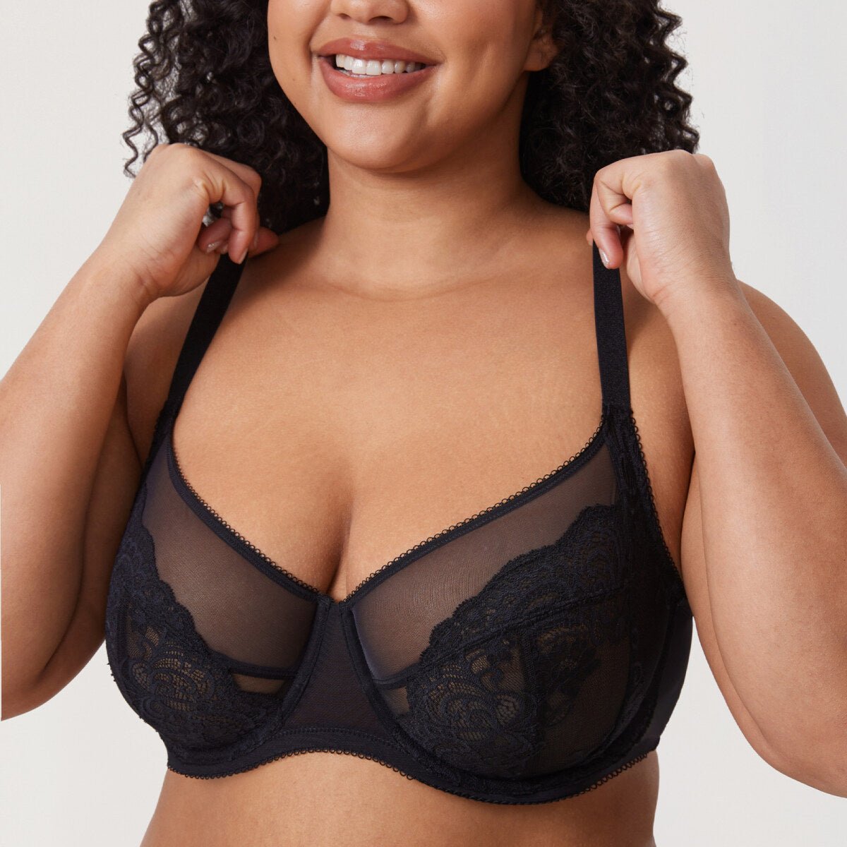 Ultra - Thin Lace Full Coverage Underwire Bra