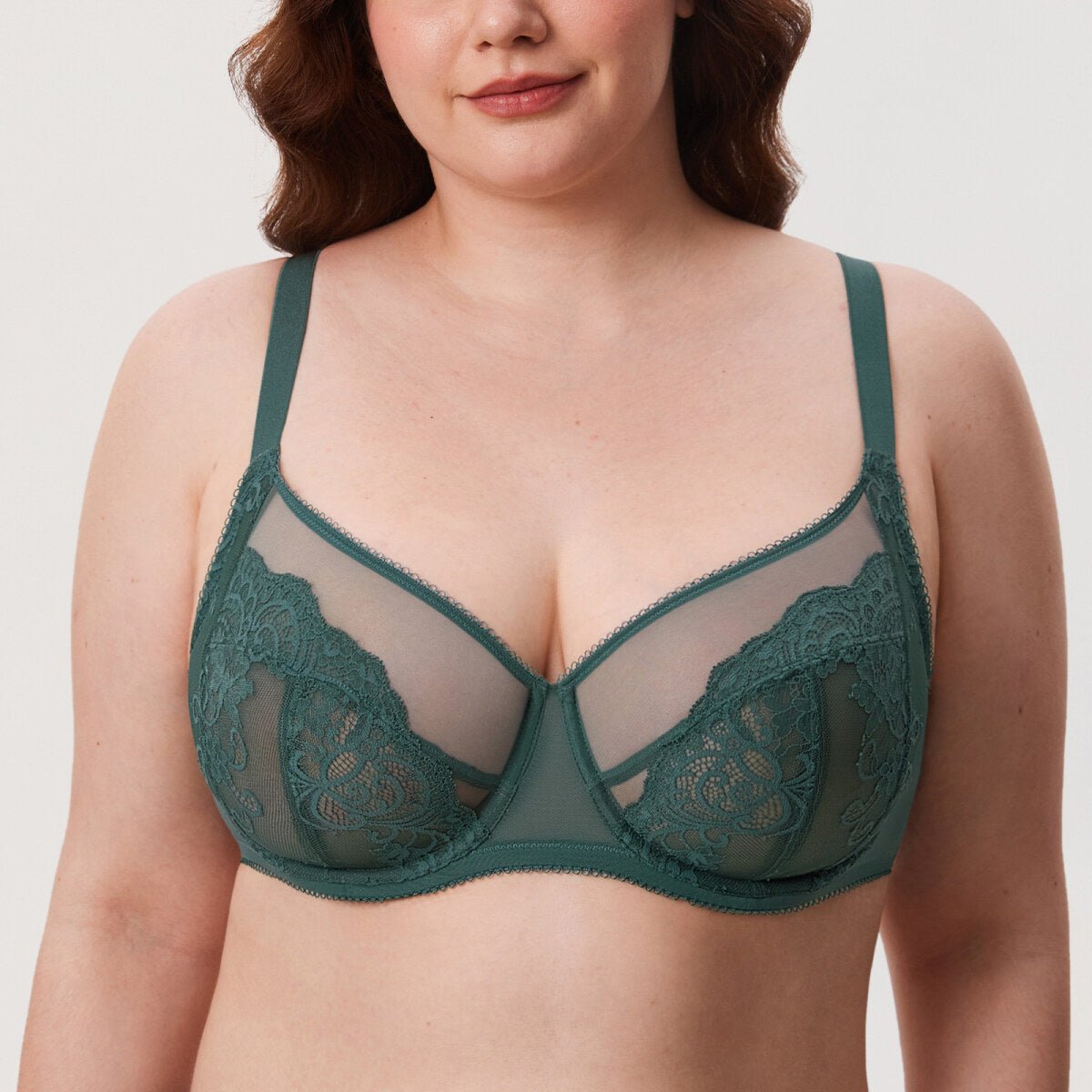 Ultra - Thin Lace Full Coverage Underwire Bra