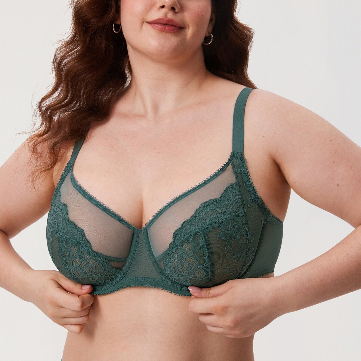 Ultra - Thin Lace Full Coverage Underwire Bra