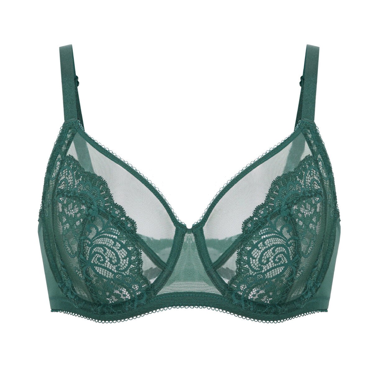 Ultra - Thin Lace Full Coverage Underwire Bra