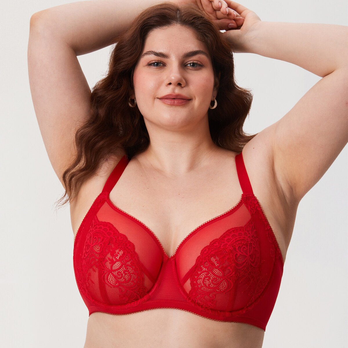 Ultra - Thin Lace Full Coverage Underwire Bra