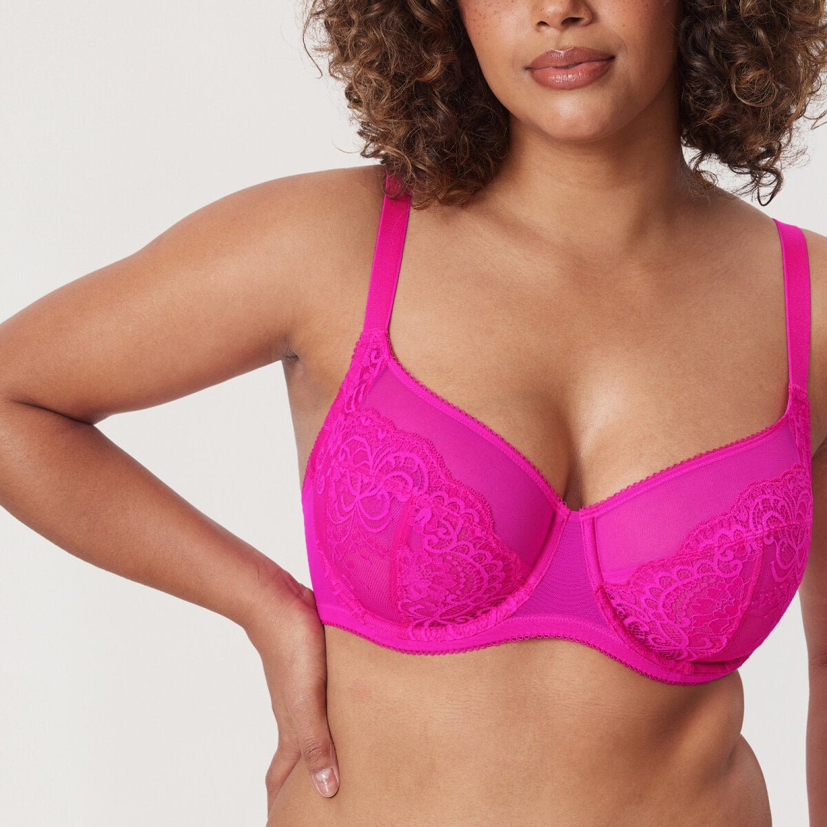 Ultra - Thin Lace Full Coverage Underwire Bra
