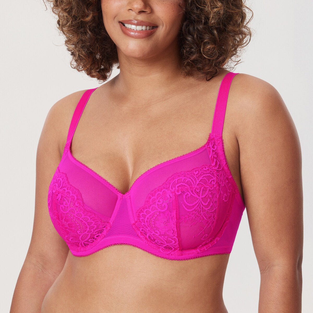 Ultra - Thin Lace Full Coverage Underwire Bra