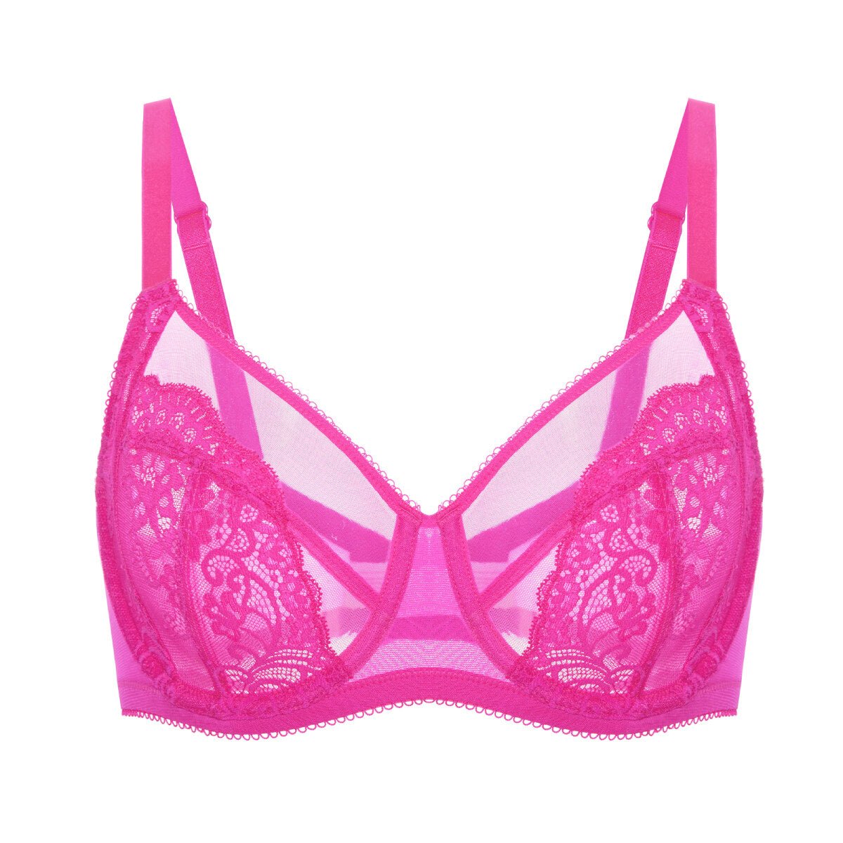 Ultra - Thin Lace Full Coverage Underwire Bra