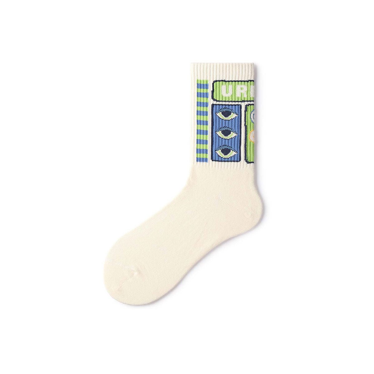 American Comic Pop Art Mid - Calf Socks – Unisex 5 - Pair All - Season Crew Set