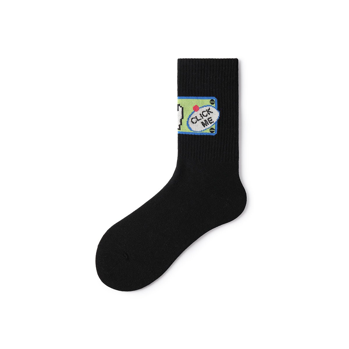 American Comic Pop Art Mid - Calf Socks – Unisex 5 - Pair All - Season Crew Set