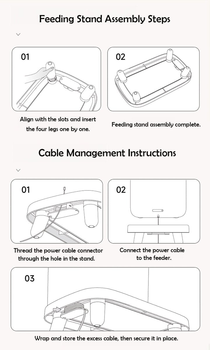 Universal Elevated Automatic Pet Feeder Stand – 7cm Raised Feeding Platform
