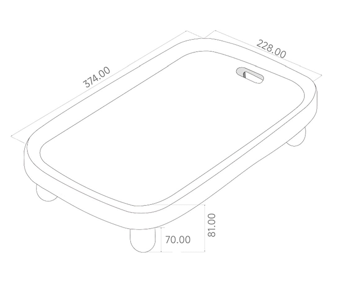 Universal Elevated Automatic Pet Feeder Stand – 7cm Raised Feeding Platform