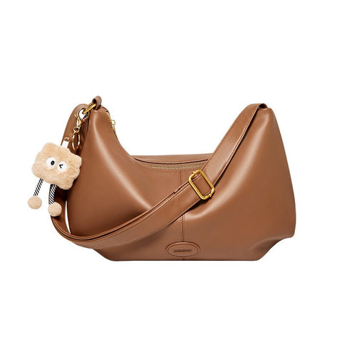 Uptown Soft Leather Hobo Shoulder Crossbody Bag