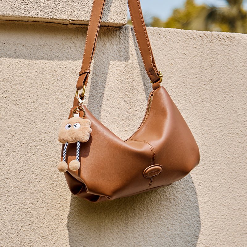 Uptown Soft Leather Hobo Shoulder Crossbody Bag