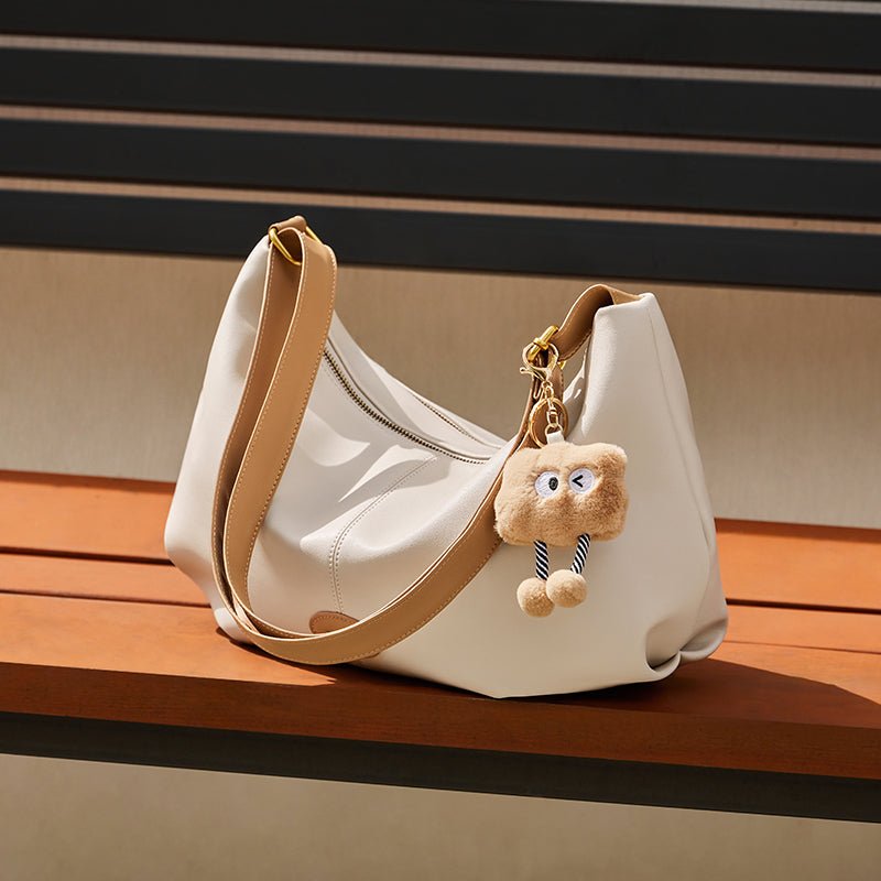 Uptown Soft Leather Hobo Shoulder Crossbody Bag