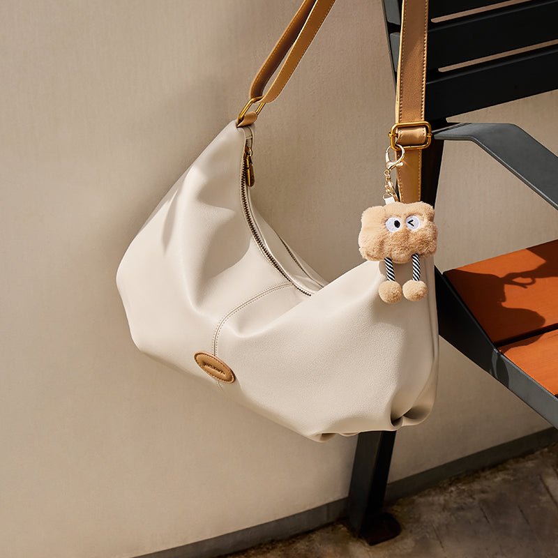 Uptown Soft Leather Hobo Shoulder Crossbody Bag