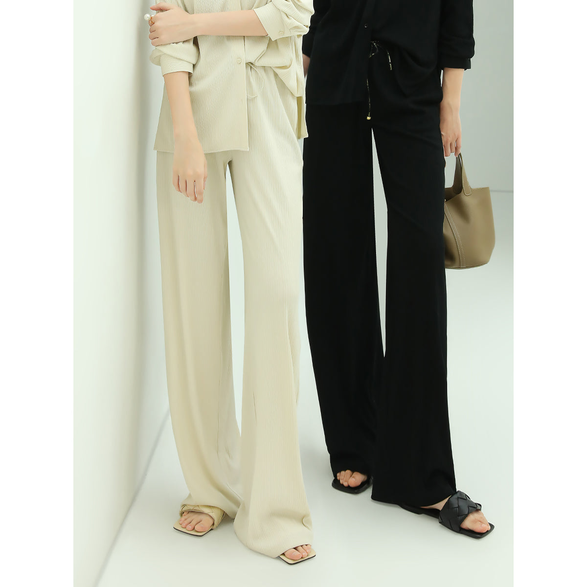 urban high rise wide leg knitted pants all all 1