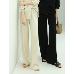 Urban High Rise Wide Leg Knitted Pants