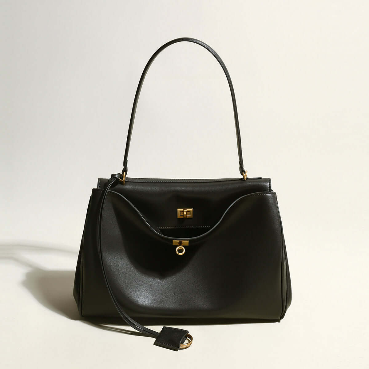 utilitarian black satchel all black 1