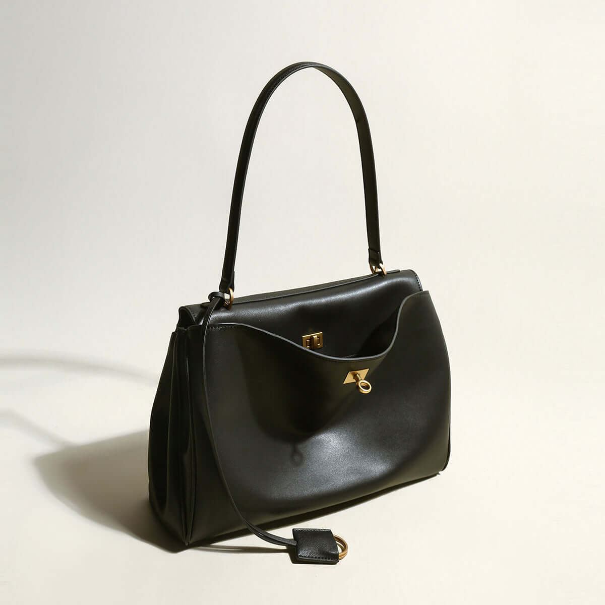 utilitarian black satchel all black 2