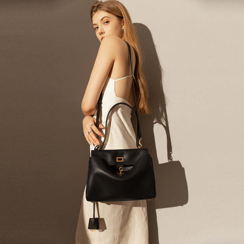 utilitarian black satchel small black 1