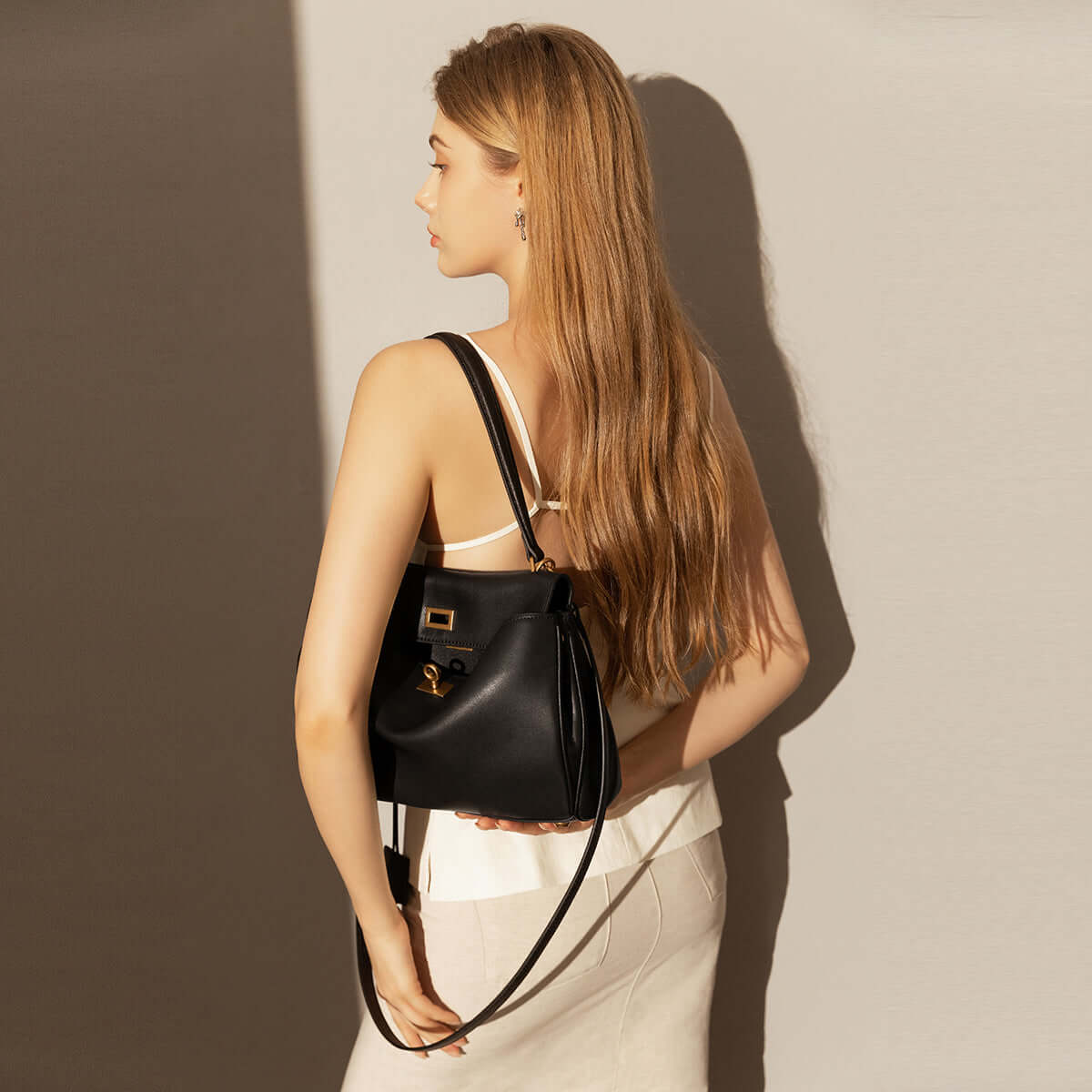 utilitarian black satchel small black 3