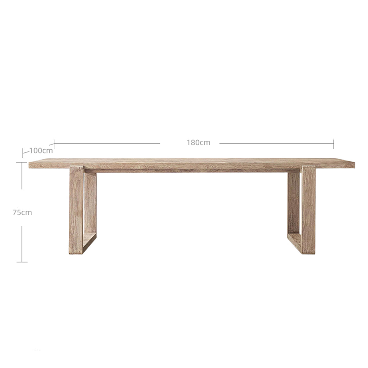 valan teak long table 1.8m mocha 3