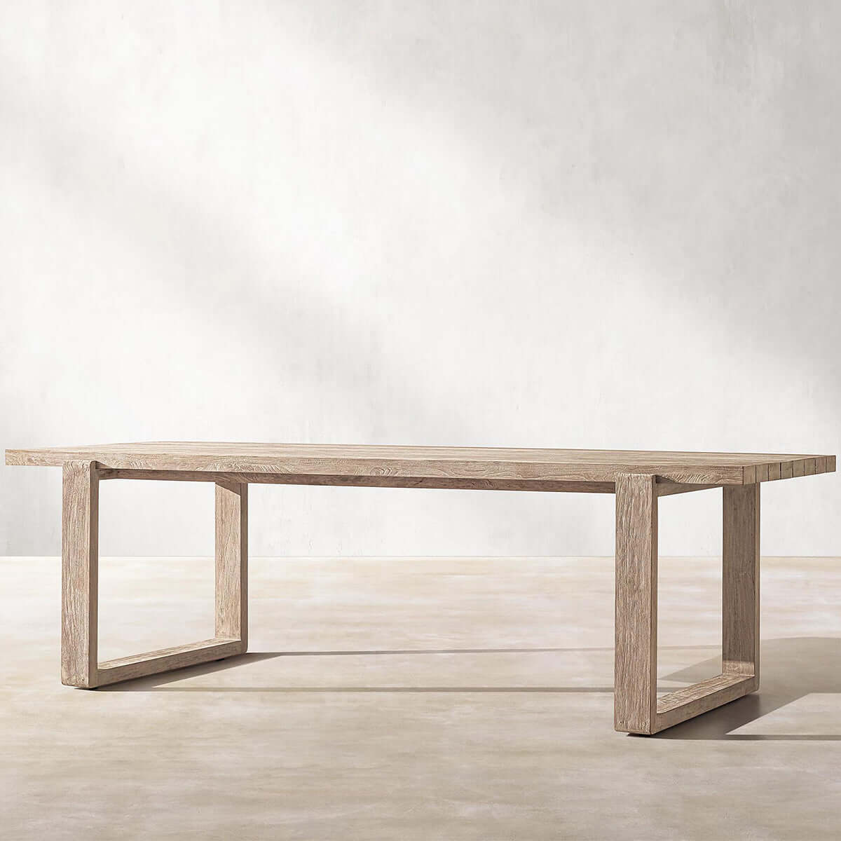 valan teak long table 2.4m mocha 2