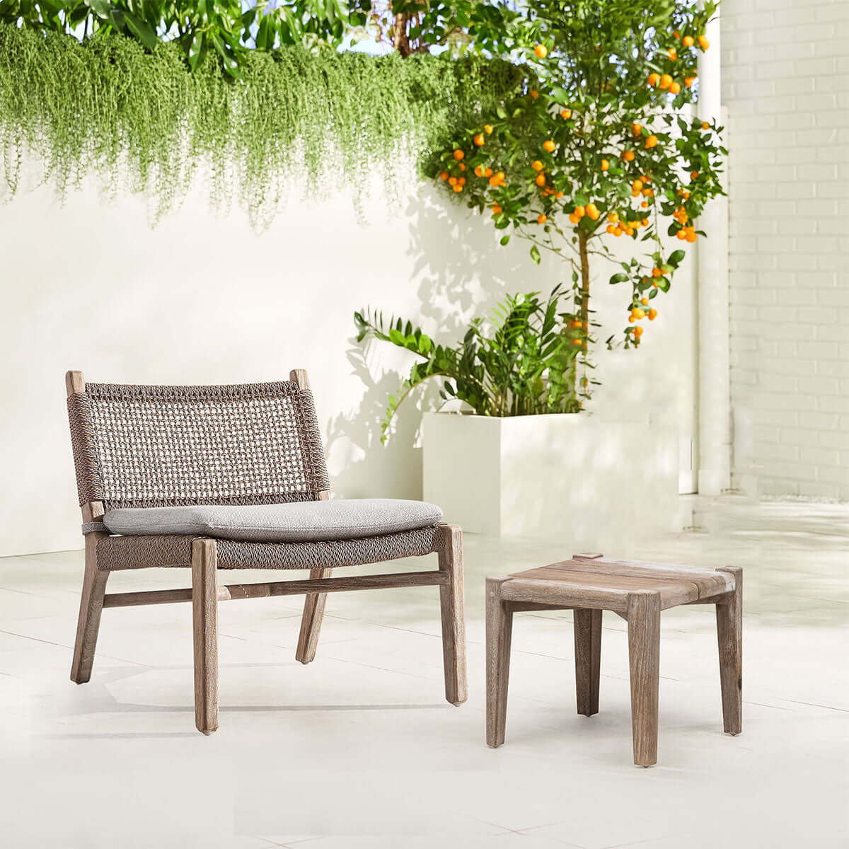 Valan Teak Side Table - 0cm