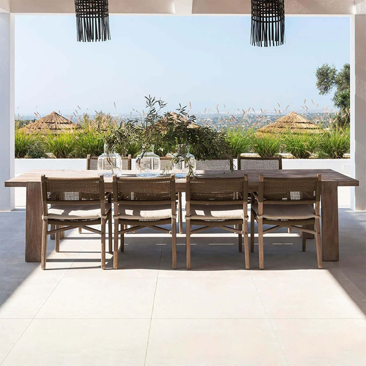 Valan Teak Woven Armchair - 0cm