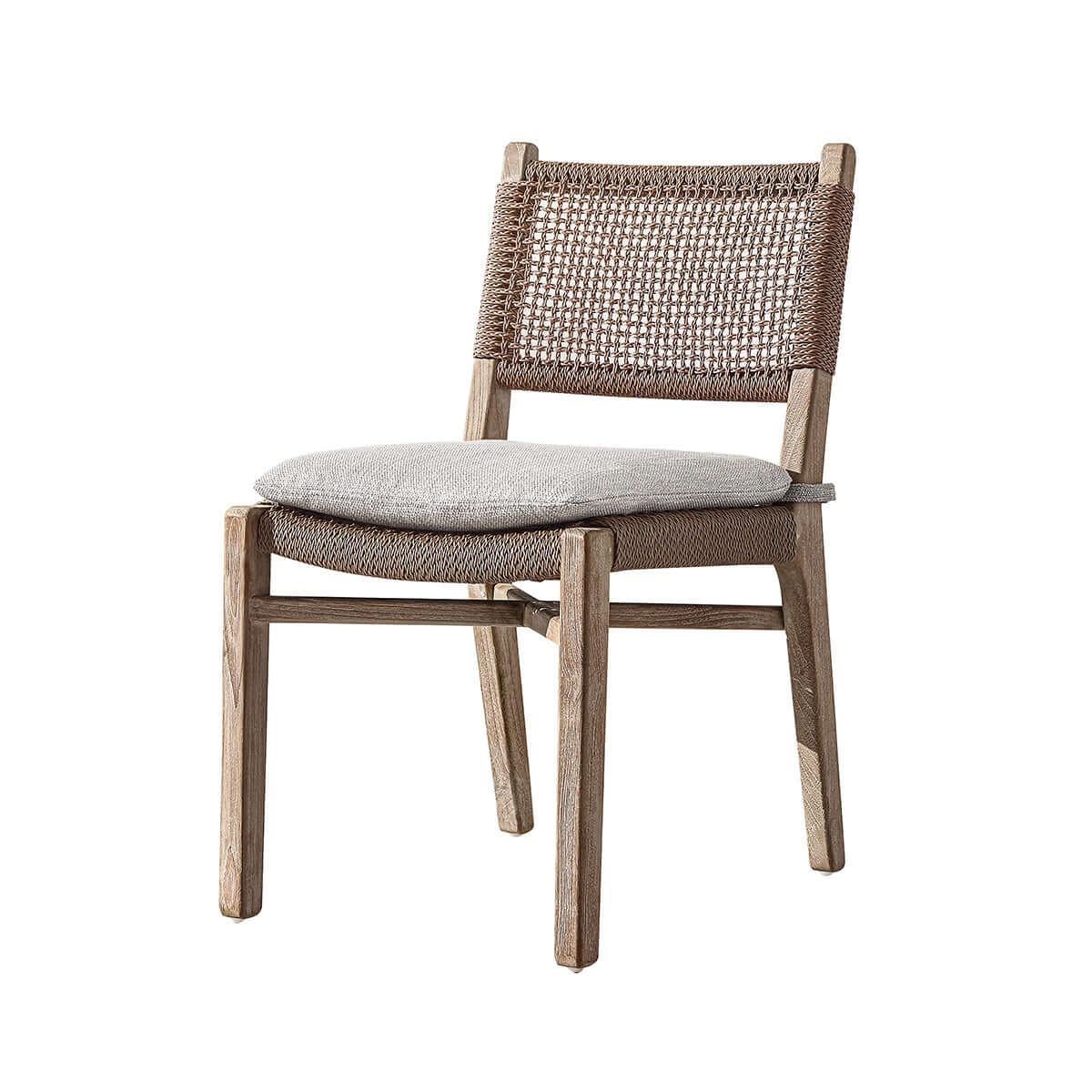 valan teak woven chair all 4