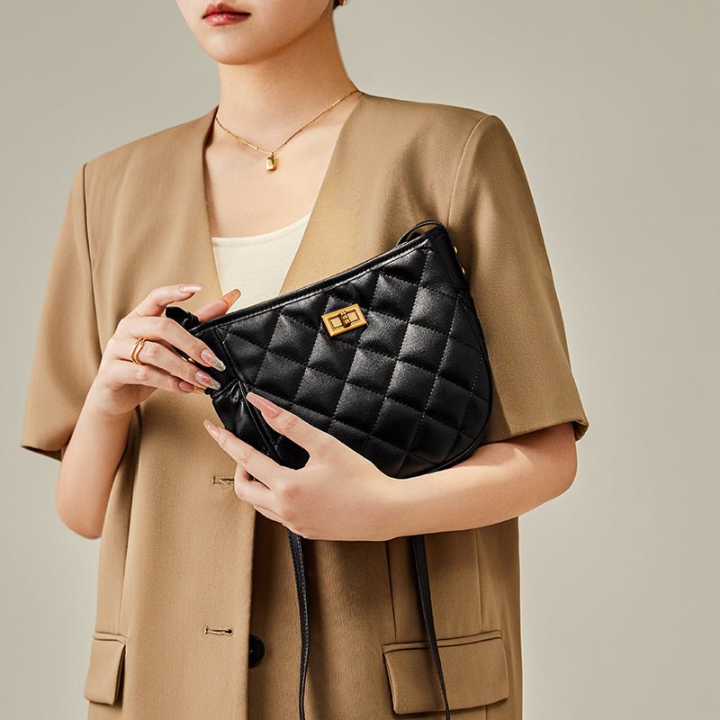 Vault Quilted Leather Crossbody Shoulder Bag