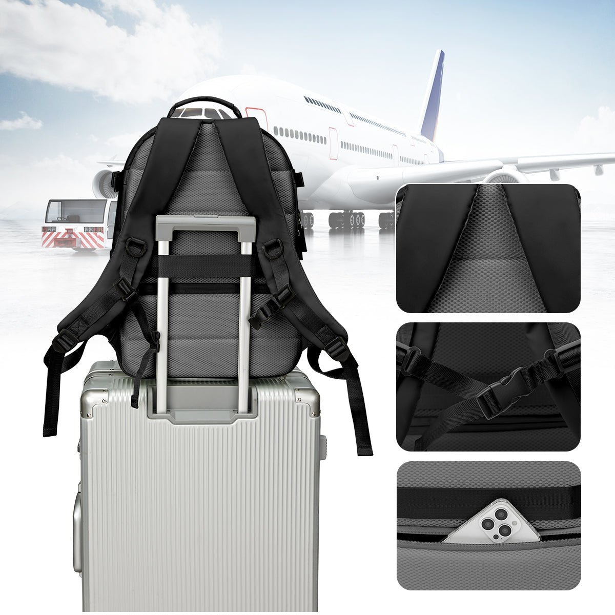Versatile Airline Approved Travel Backpack - 0cm