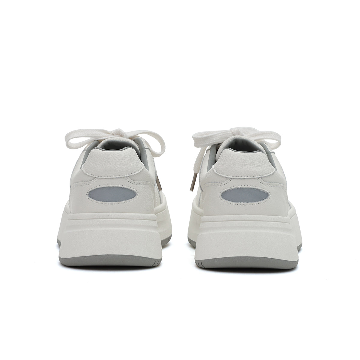 versatile neutral platform sneakers all white 3