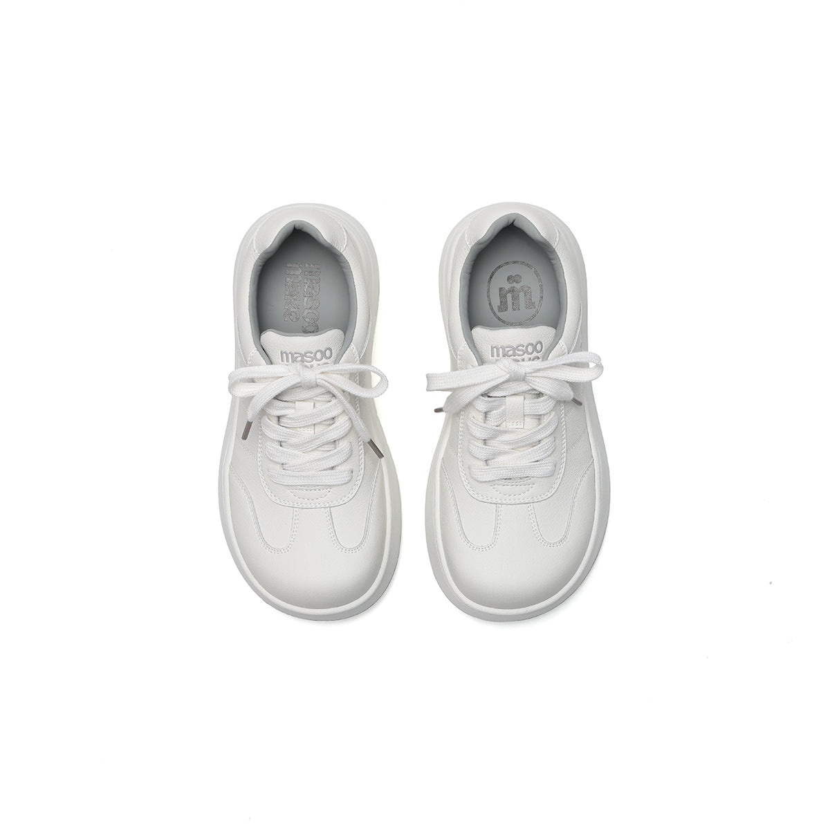 versatile neutral platform sneakers all white 5