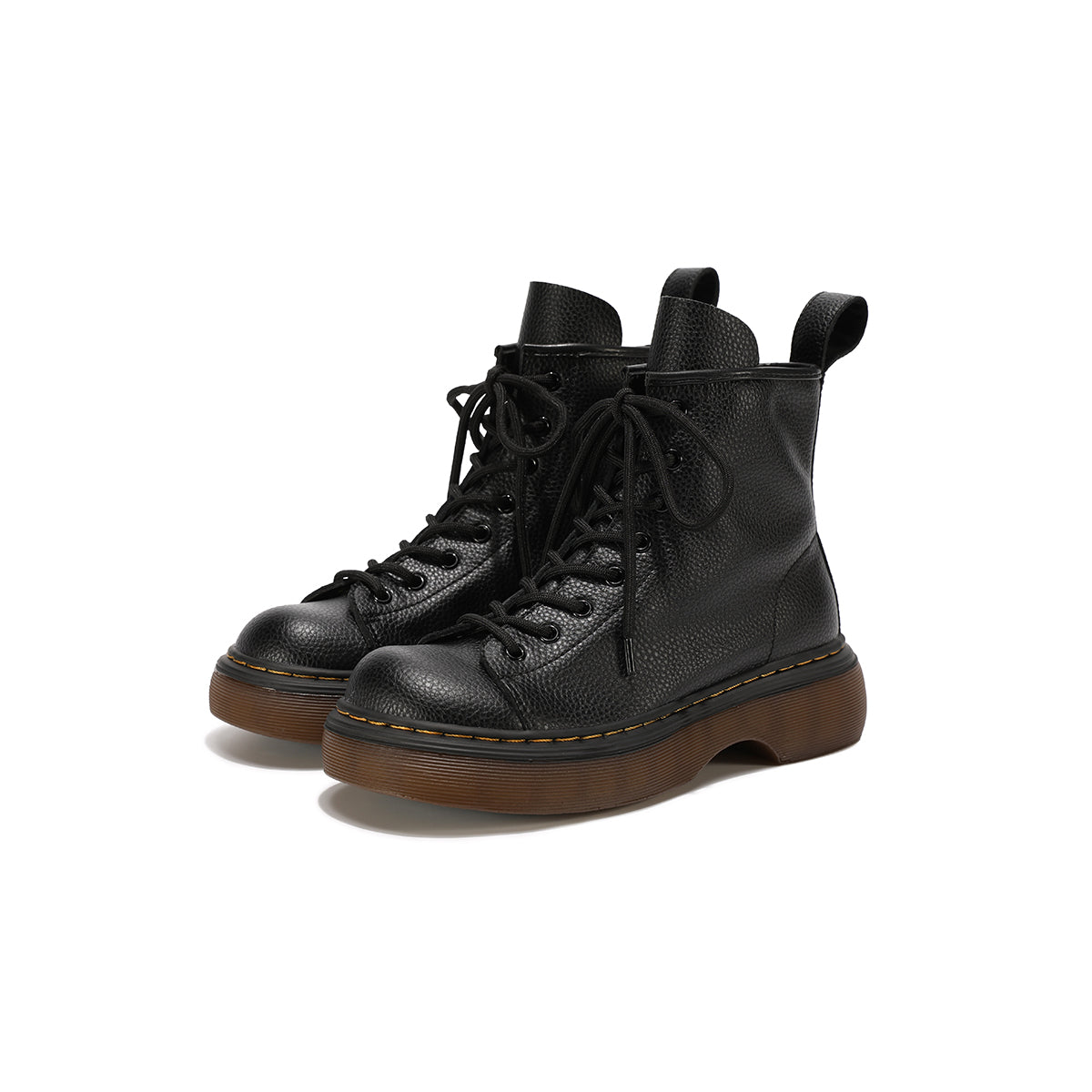 versatile platform martin boots all black 2