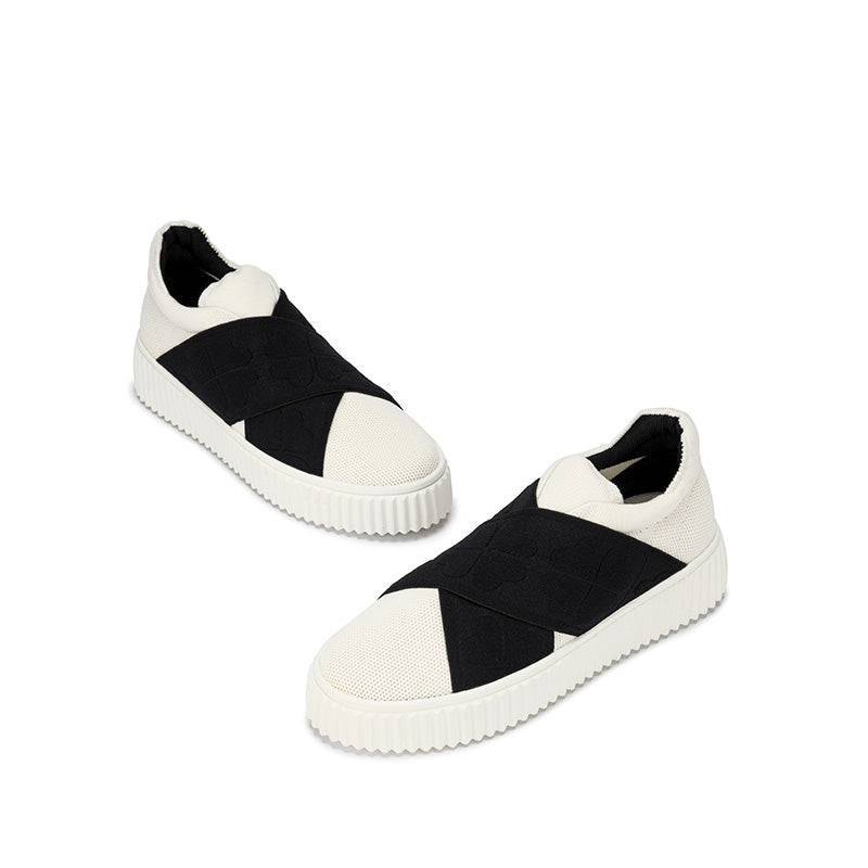 versatile thick soled breathable casual sneakers all black 3