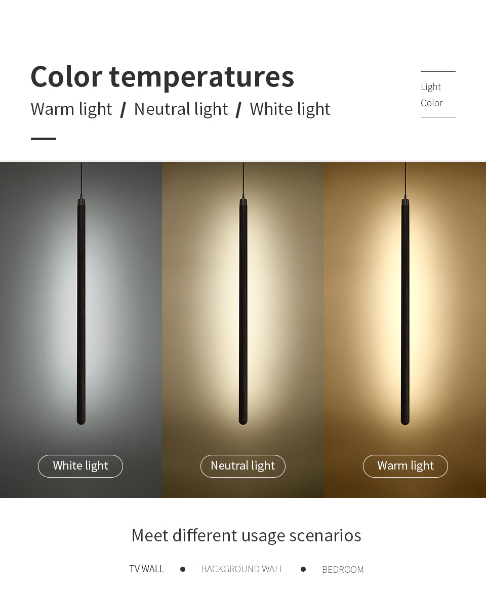 vertical led solid wood bedside sconce light all 1