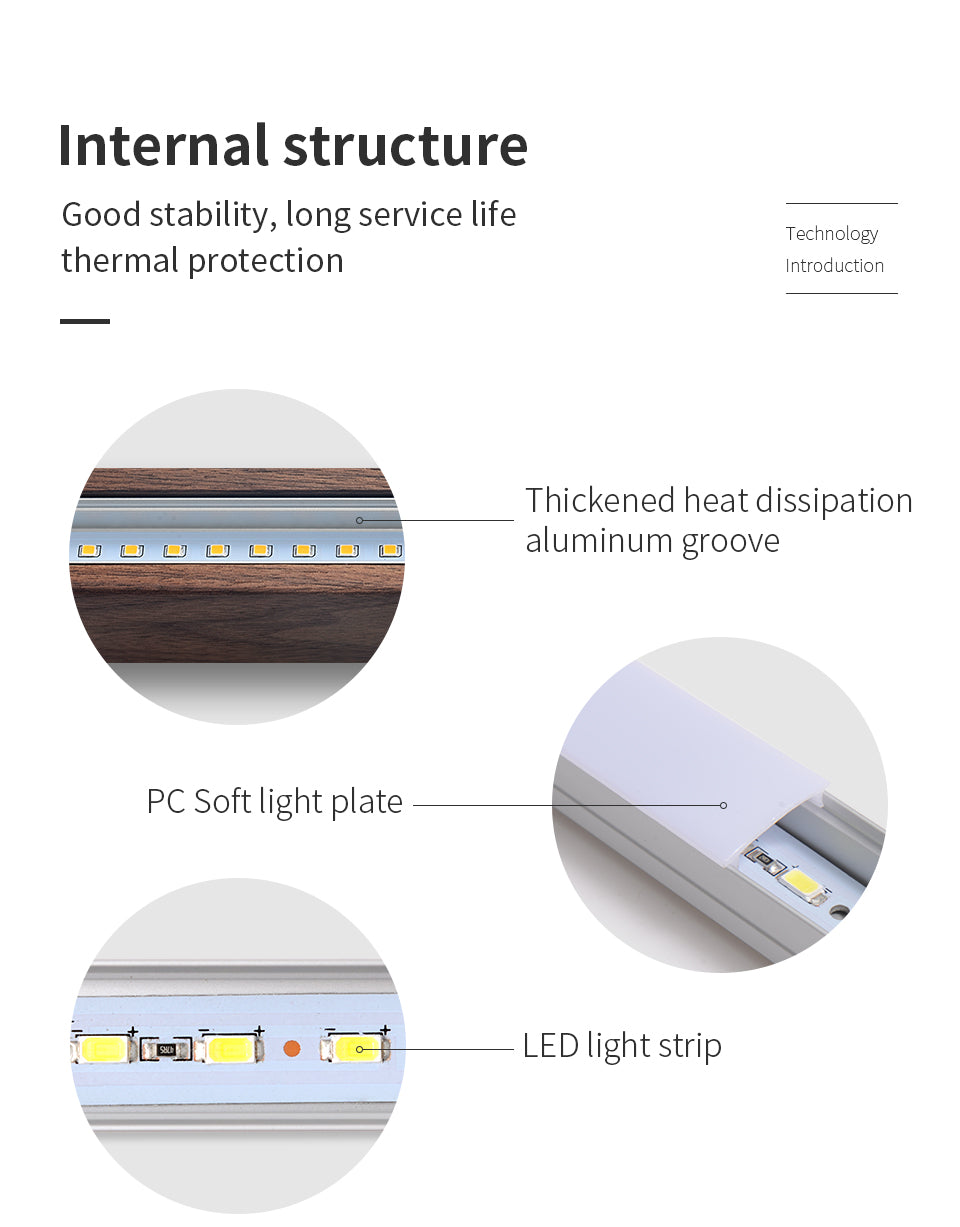vertical led solid wood bedside sconce light all 3