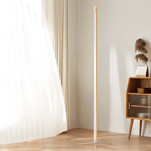 vertical solid wood floor lamp all natural 1