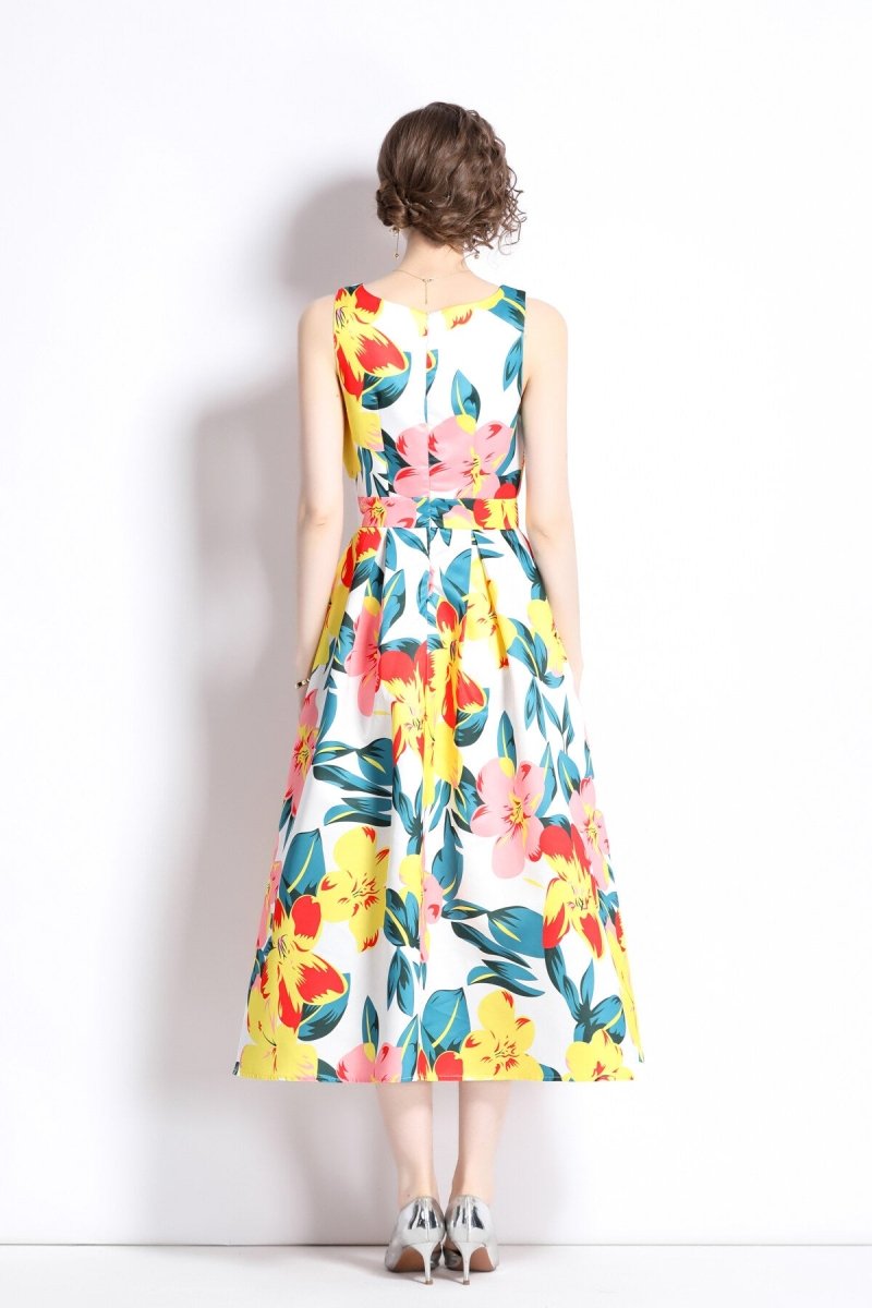 vibrant - abstract - fitted - waist - a - line - dress_all_white_4.jpg